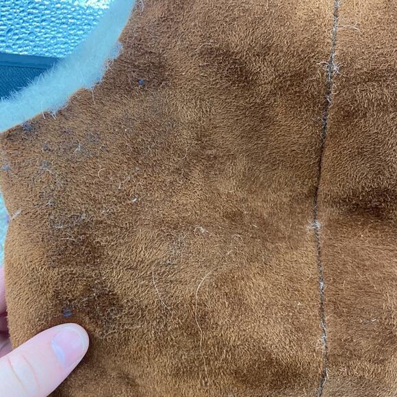 Great Greenland sherpa suede leather vest - Picture 5 of 7